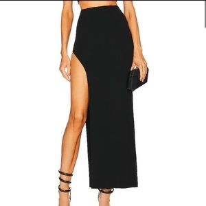 Michael Costello x Revolve High Slit Maxi Skirt